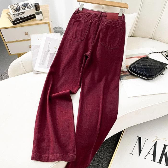 Retro Wide-leg Jeans for Women In Autumn Loose Casual Floor Wide-leg Jeans for Women In Autumn 2XL