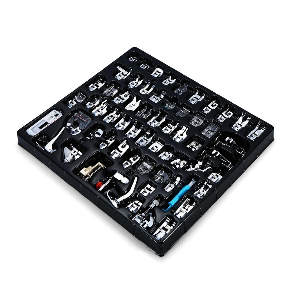 62pcs Professional Domestic Sewing Machine Presser Foot Set Hem Foot Spare Parts Accessories for