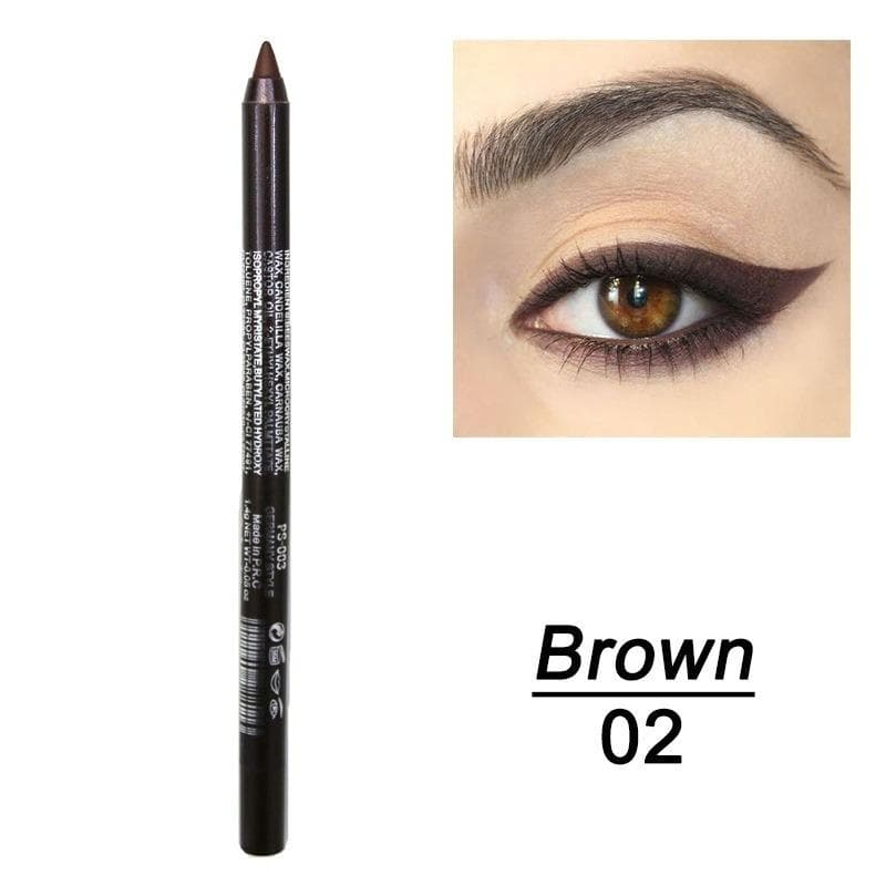 Multi Color Gel Eyeliner, 4-in-1, Colored Eyeliner, Eye Shadow And Eyebrow Pencil, Waterproof And Long Lasting 2PCS brown