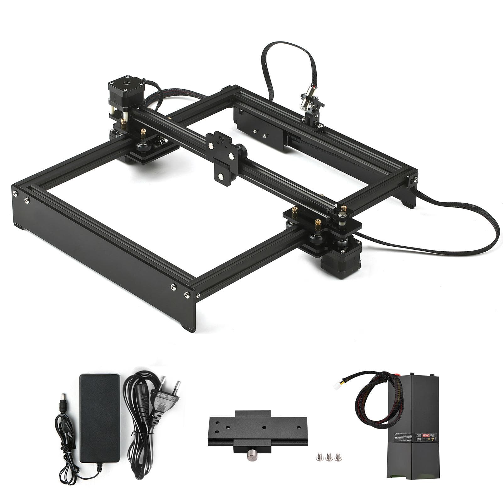 450nm 80W Laser Engraving Machine Fixed Focal Length Offline Control Desktop Laser Engraver Printer EU Plug & with 50W Laser Module