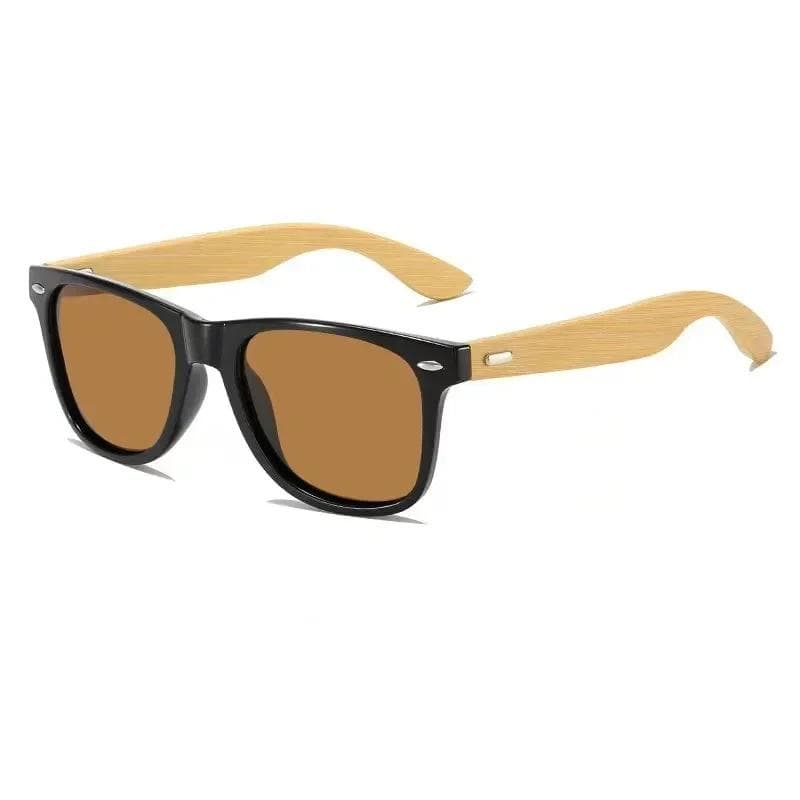 Vintage UV400 Sunglasses for Men Women Classic Fashion Plastic Wood Bamboo Driving Fishing Eyewear Black Sun Glasses Non Plarized Lenes