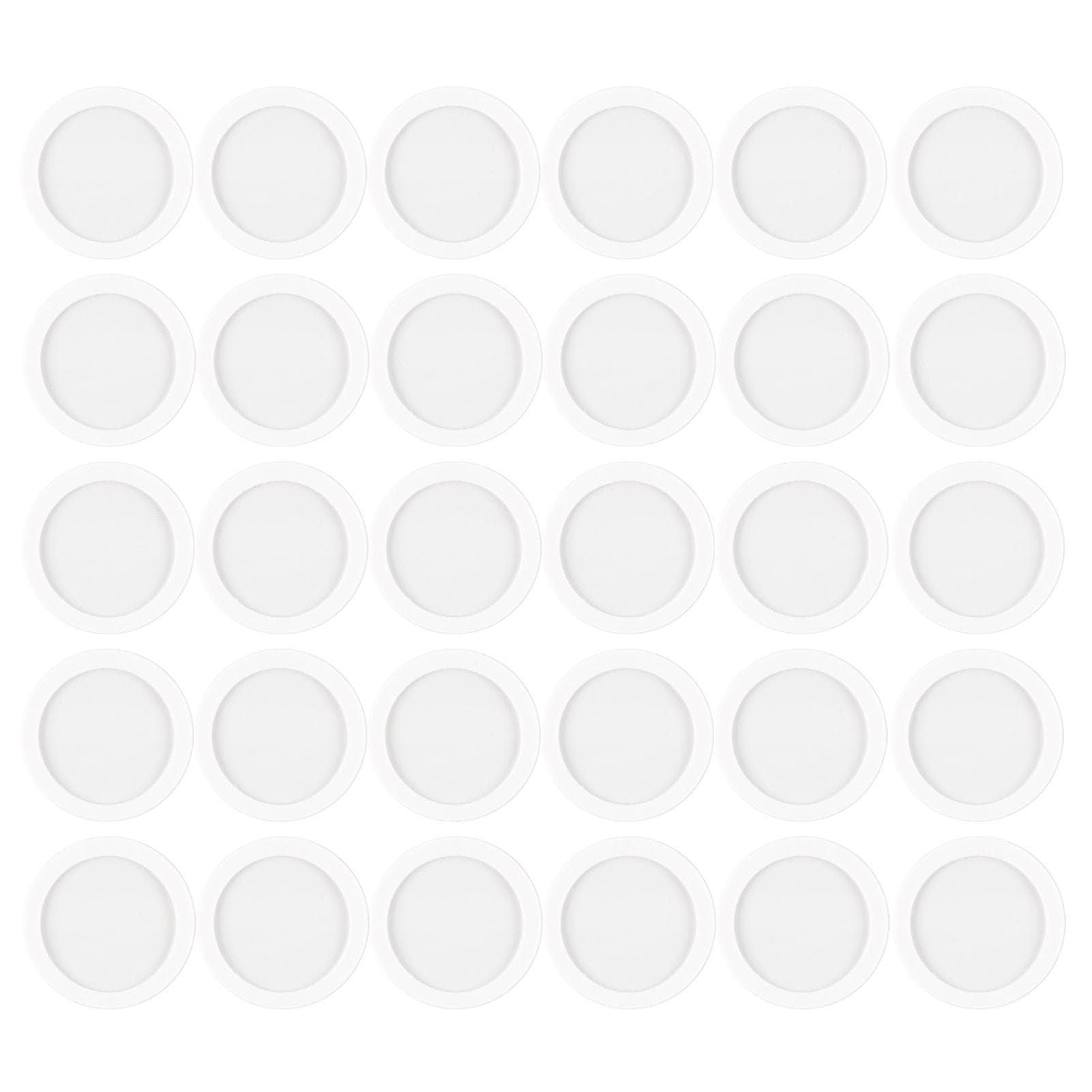 30pcs Kazoo Diaphragms Flute Diaphragms Kazoo Membrane Plastic Musical Instruments Accessories white