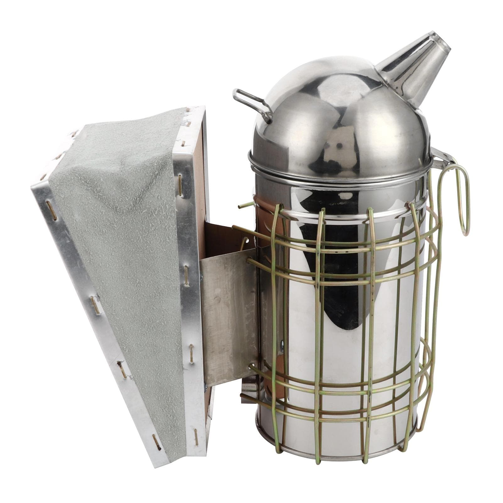 Bee Smoker Apiculture Beekeeping Tool Transmitter Kit Sprayer Stainless Steel with Heat Shield