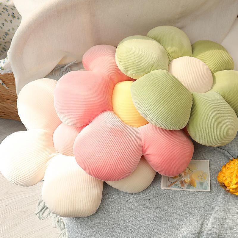 Nordic type ins small daisy sun flower tatami cushion flower pillow car chair cushion office 40cm 0.35KG off-white