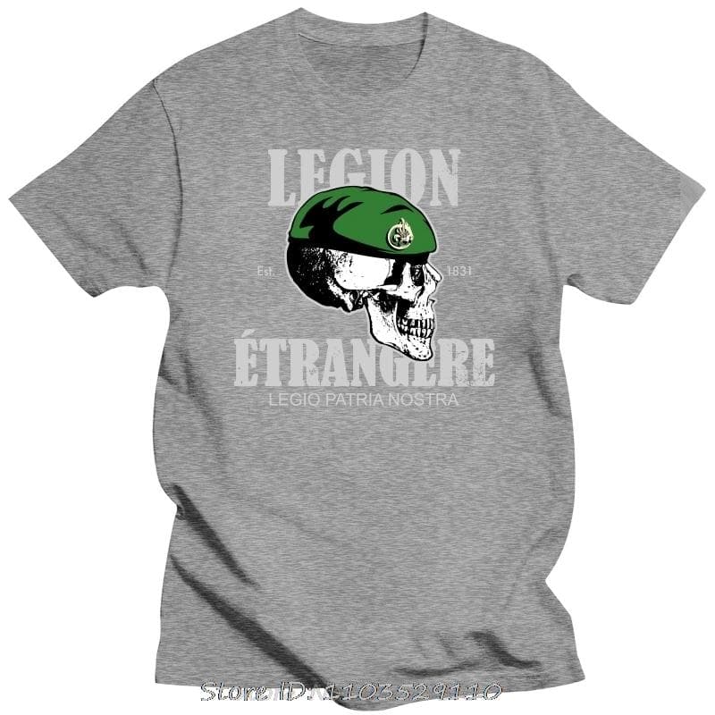 Men France Apedes Legio Patria Nostra T Shirt French Foreign Legion Cotton Clothing Tshirt Streetwear Tees Birthday Gift T-Shirt L blue