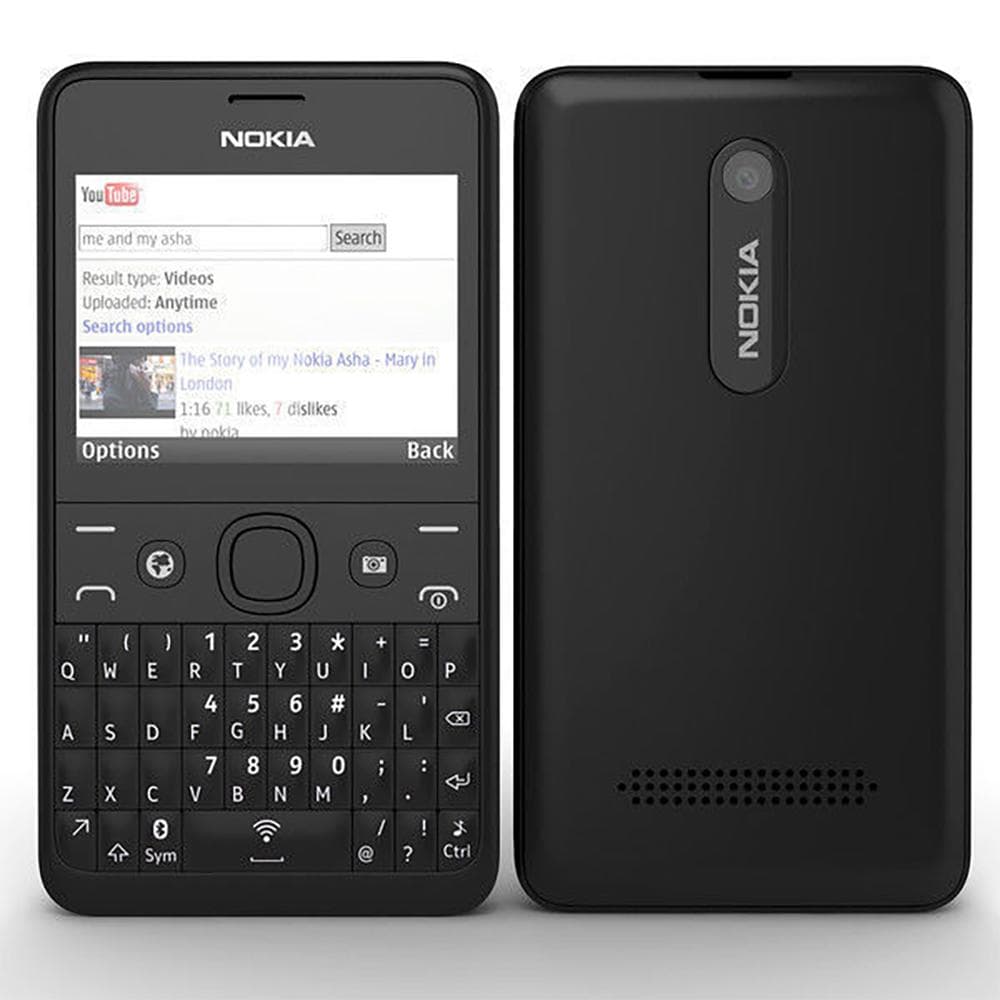 Refurbished Nokia Original Nokia Asha 210 2013 Mobile Phone With 2 SIM Dual SIM Simple Set black
