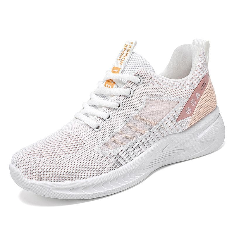 Sports Shoes Women's Spring New Breathable Casual Single Shoes Thick-soled Running Shoes Women's Shoes 41