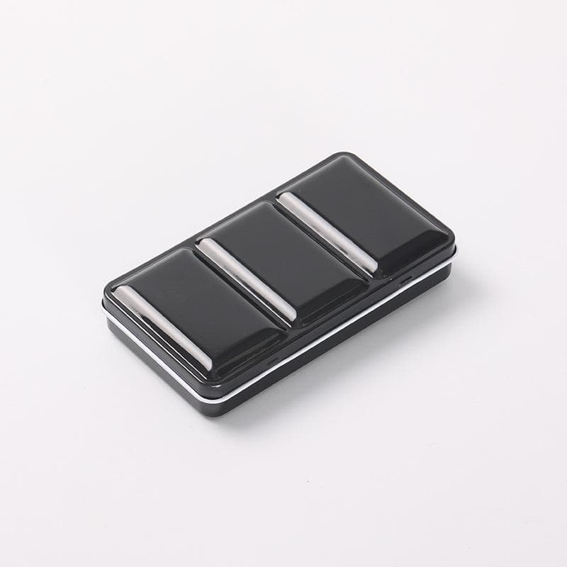Bview Art Hot Selling Empty Watercolor Tins Palette Paint Case black