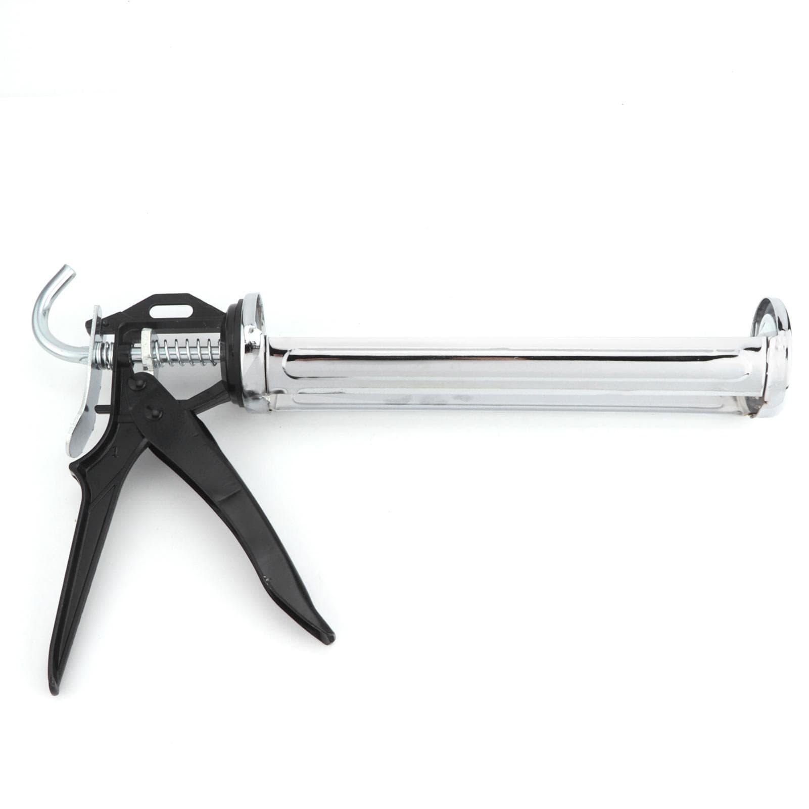 Caulking Gun Stainless Steel Cylindrical Revolving Frame Pressure Handle Filling Tool 15702