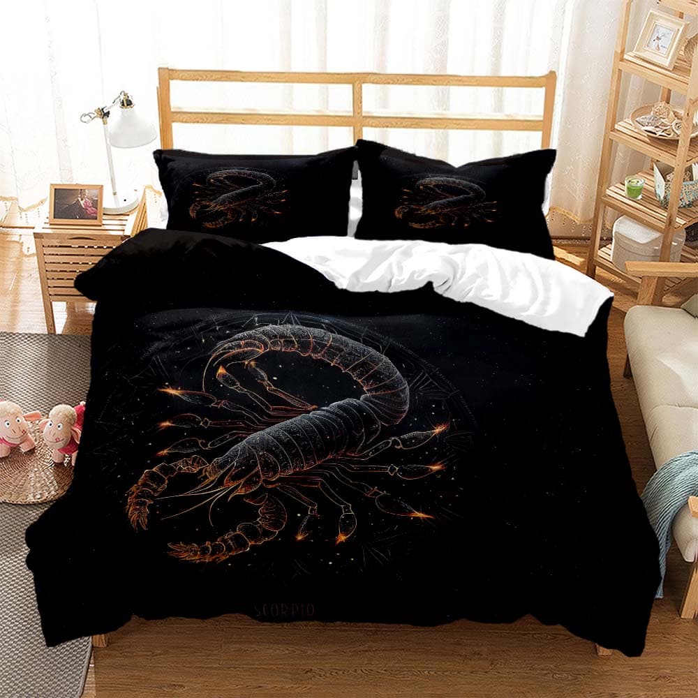 Constellation personalized print quilt cover soft and comfortable comforter bedding sets Complete size Customizable EU single(135x200cm)