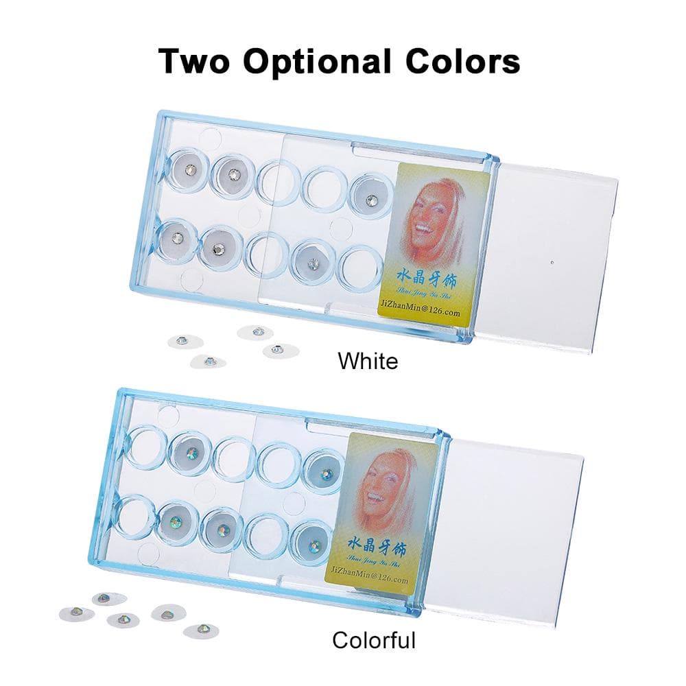 10Pcs Dental Oral Teeth Gems Crystal Tooth Ornaments Jewelry Clear Color 1