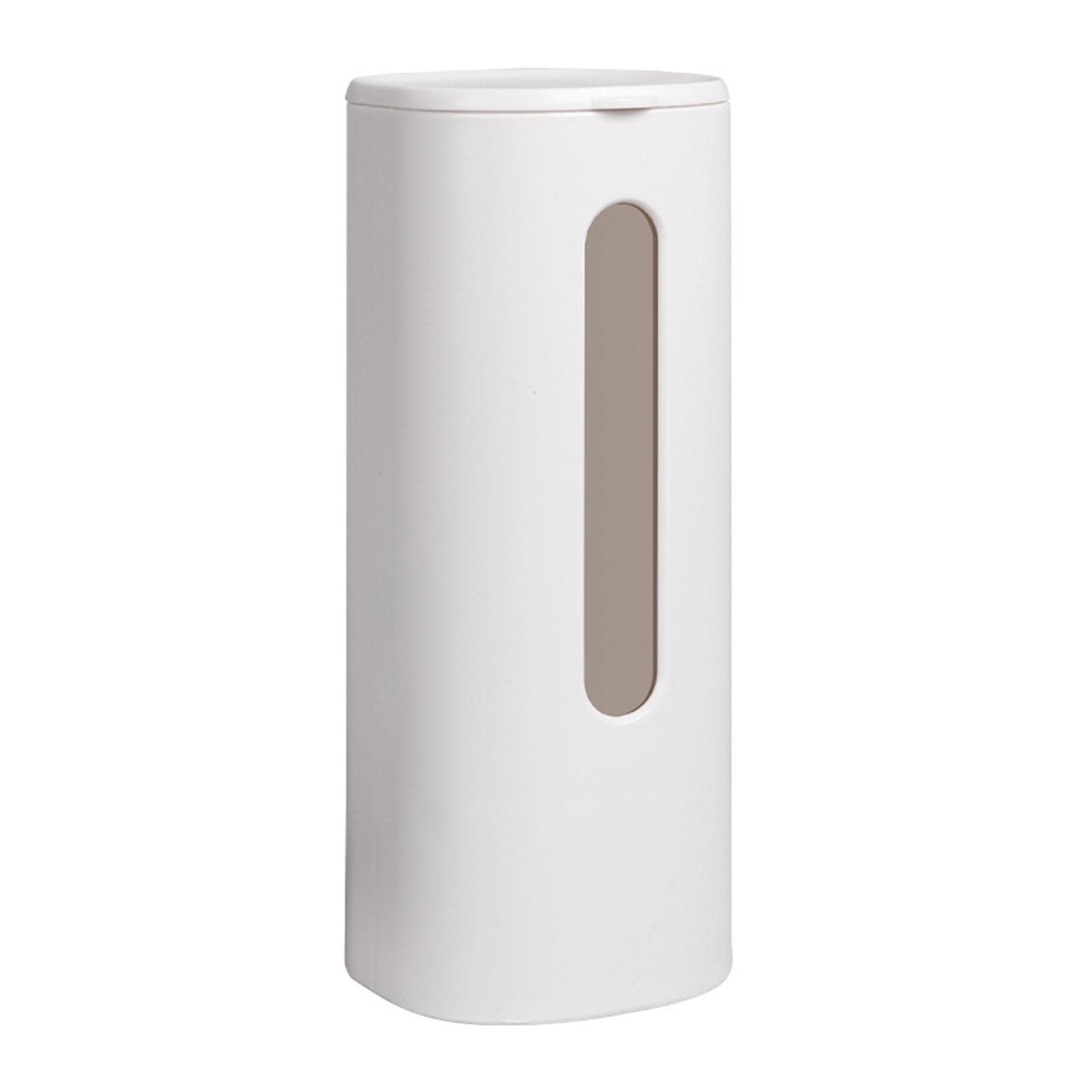 Cup Dispenser Pull Type Wall Mount Cup Holder Water Cooler Cup Dispenser with Lid for Home Office white