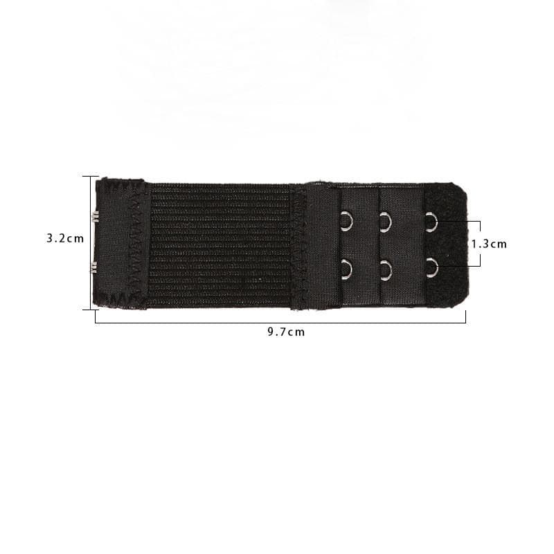 Ladies Bra  Hook Hook Bra Underwear Hook Underwear Buckle Lingerie Buckles Extension Strap  Underwear Elastic Extension Buckle 3.2*9.7CM  black