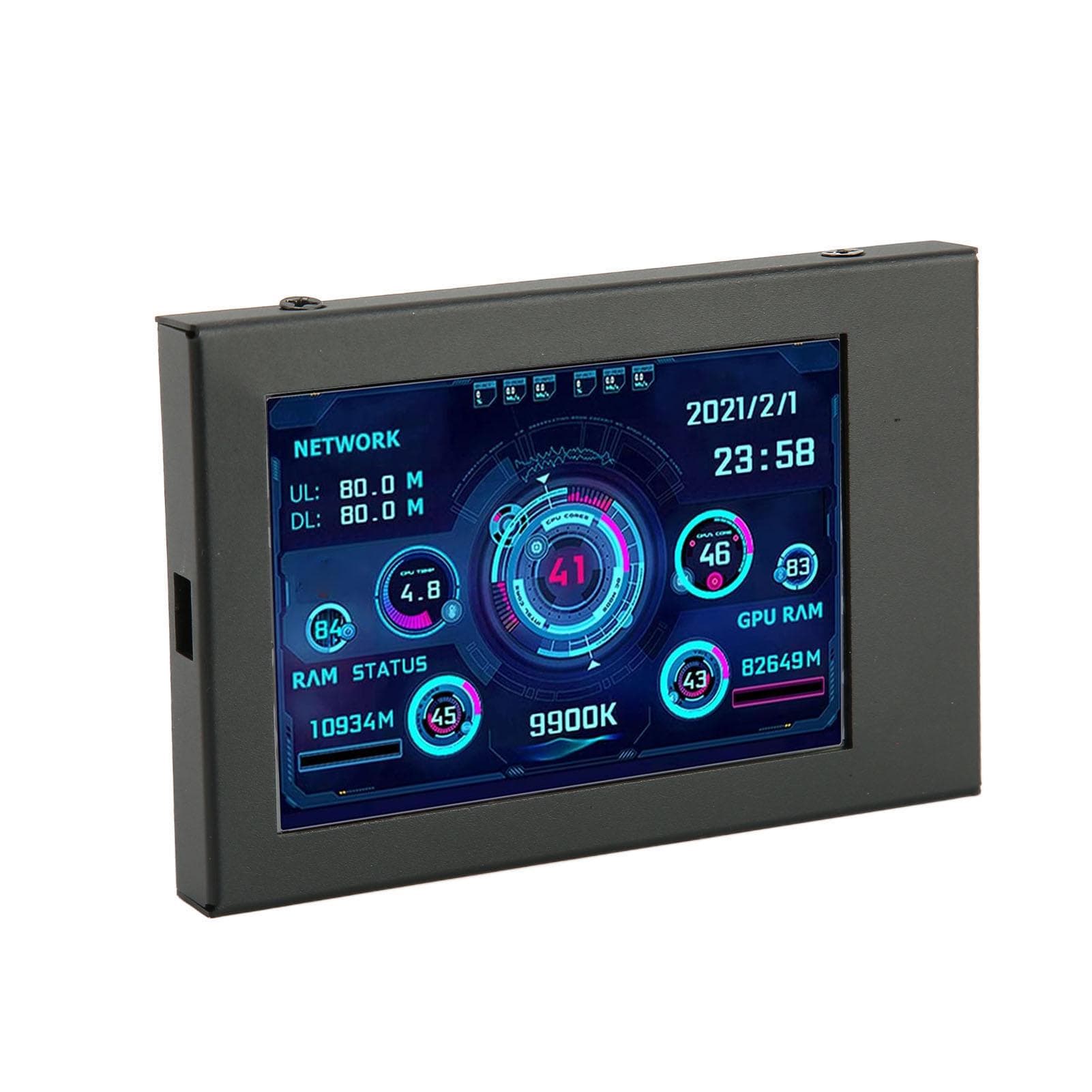 Computer Temp Monitor 3.5 Inch IPS Theme Editor Dimmable Rotatable PC CPU Data Monitor for GPU RAM