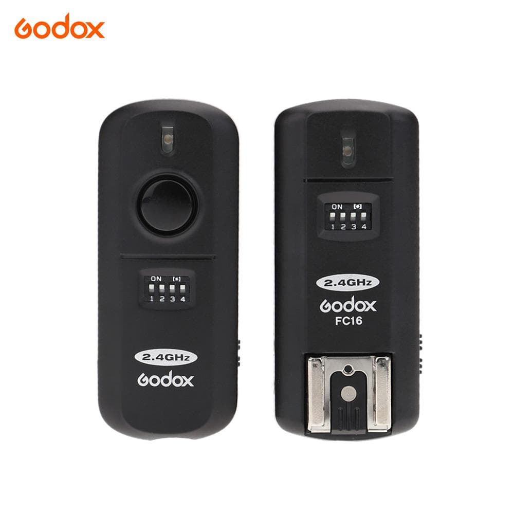 Godox FC-16 2.4GHz 16 Channels Wireless Remote Flash Studio Strobe Trigger Shutter for Canon 5D 6D black