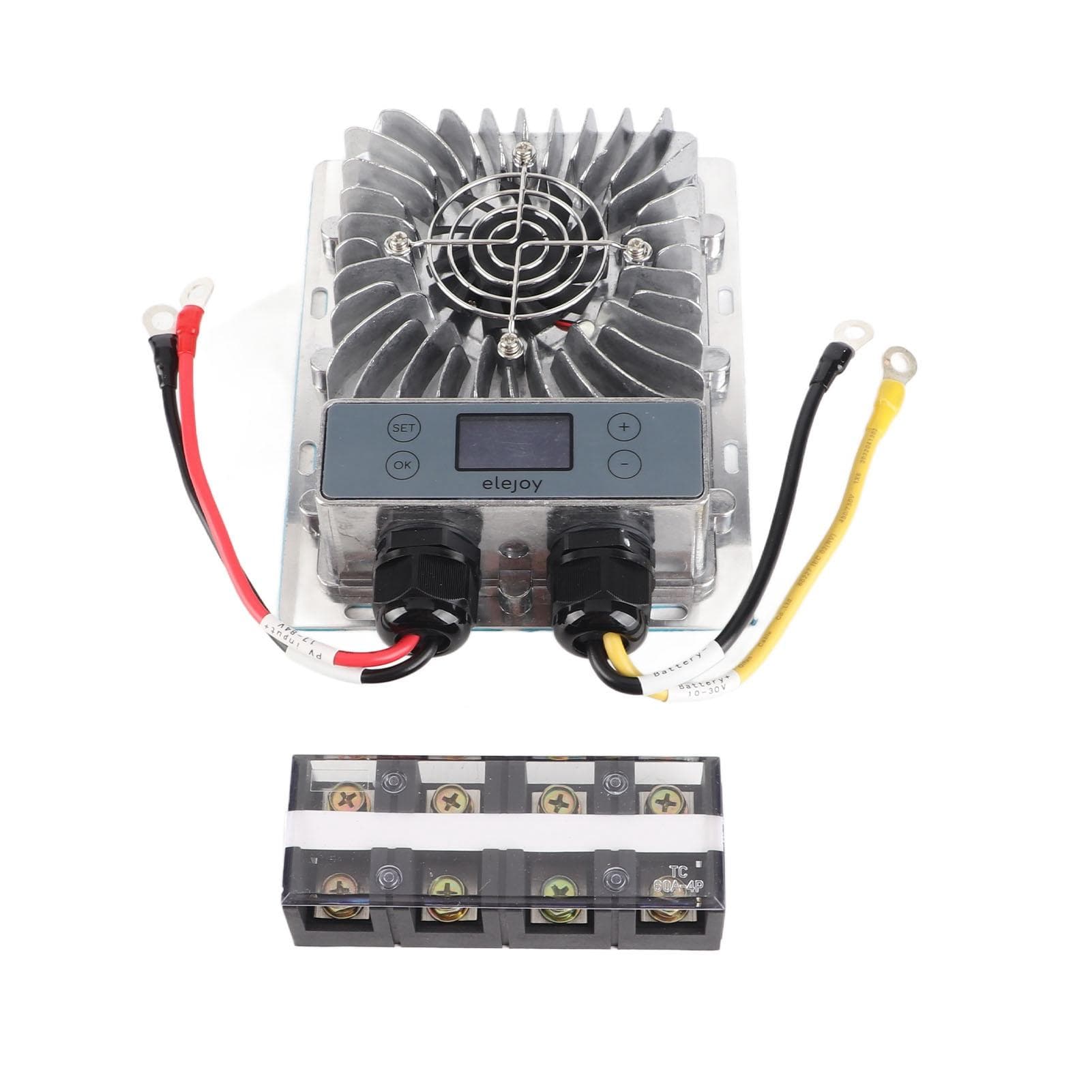 600W Buck MPPT Solar Charge Controller 10?30V Adjustable Solar Panel Regulator with LCD Display