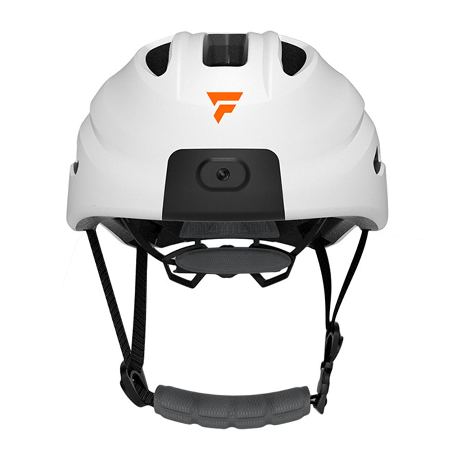 Smart Bicycle Helmet with 1080P Camera WiFi Wireless Safety Caps with Tail Light white