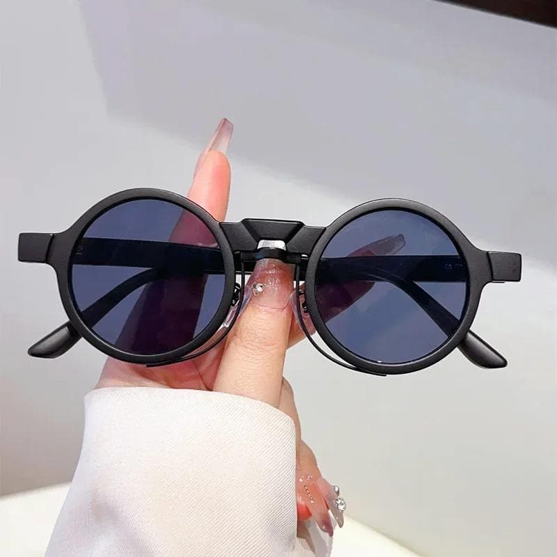 Men Women Retro Round Frame Sunglasses UV400 Protection Classic Outdoor Casual Trendy Sun Glasses Eye Shield
