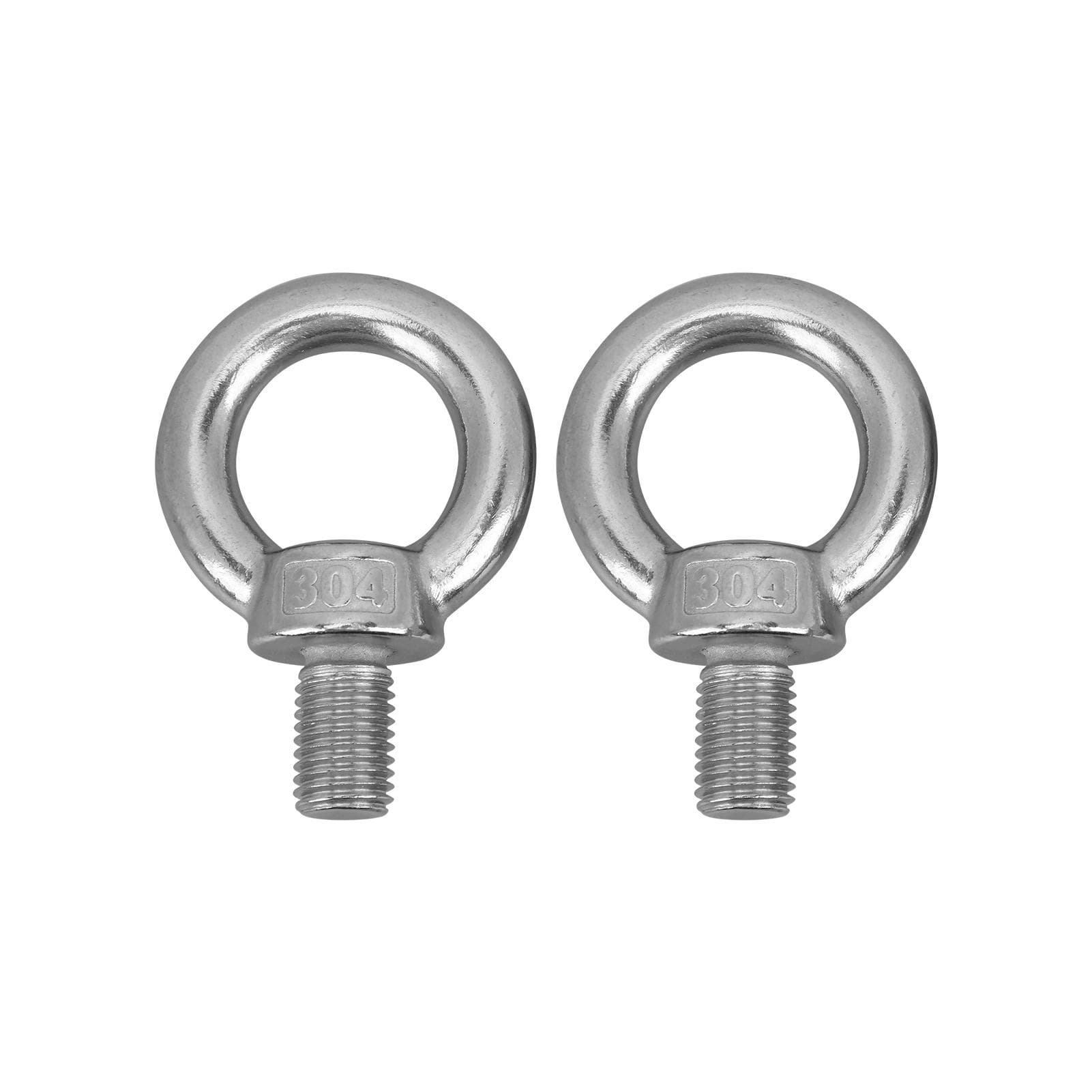 2Pcs Stainless Steel Lifting Ring Eye Bolt Heavy Duty Marine Grade Ring Screw BoltsM16