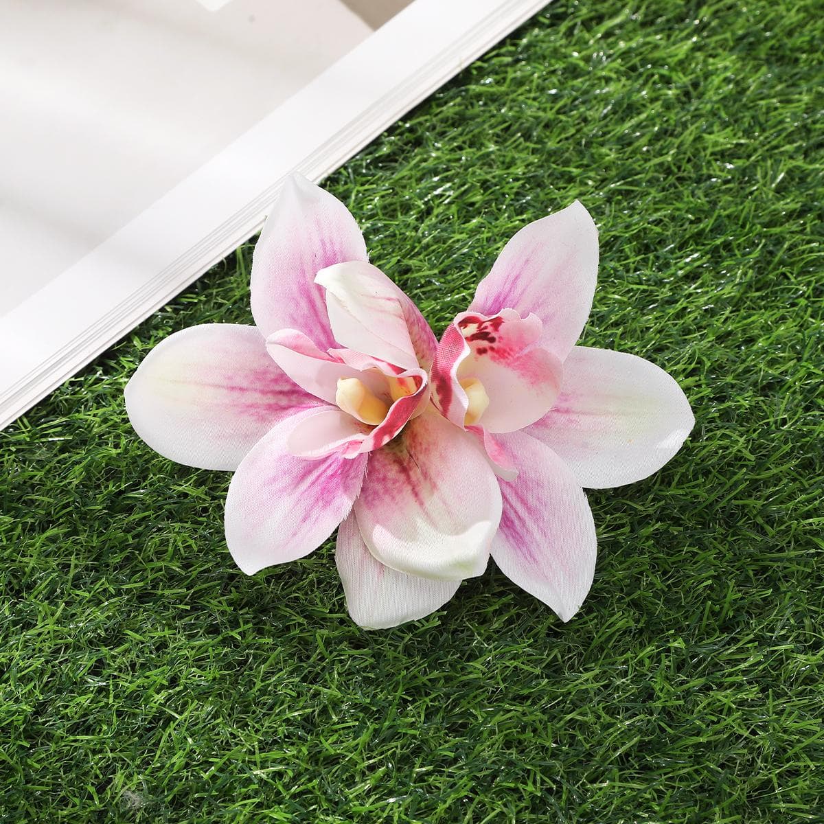 Orchid Hair Clips Simulated Flower Small Hairpin Bridal Barrette Beach Wedding Women Holiday Floral Hair Clip Hair Accessories
