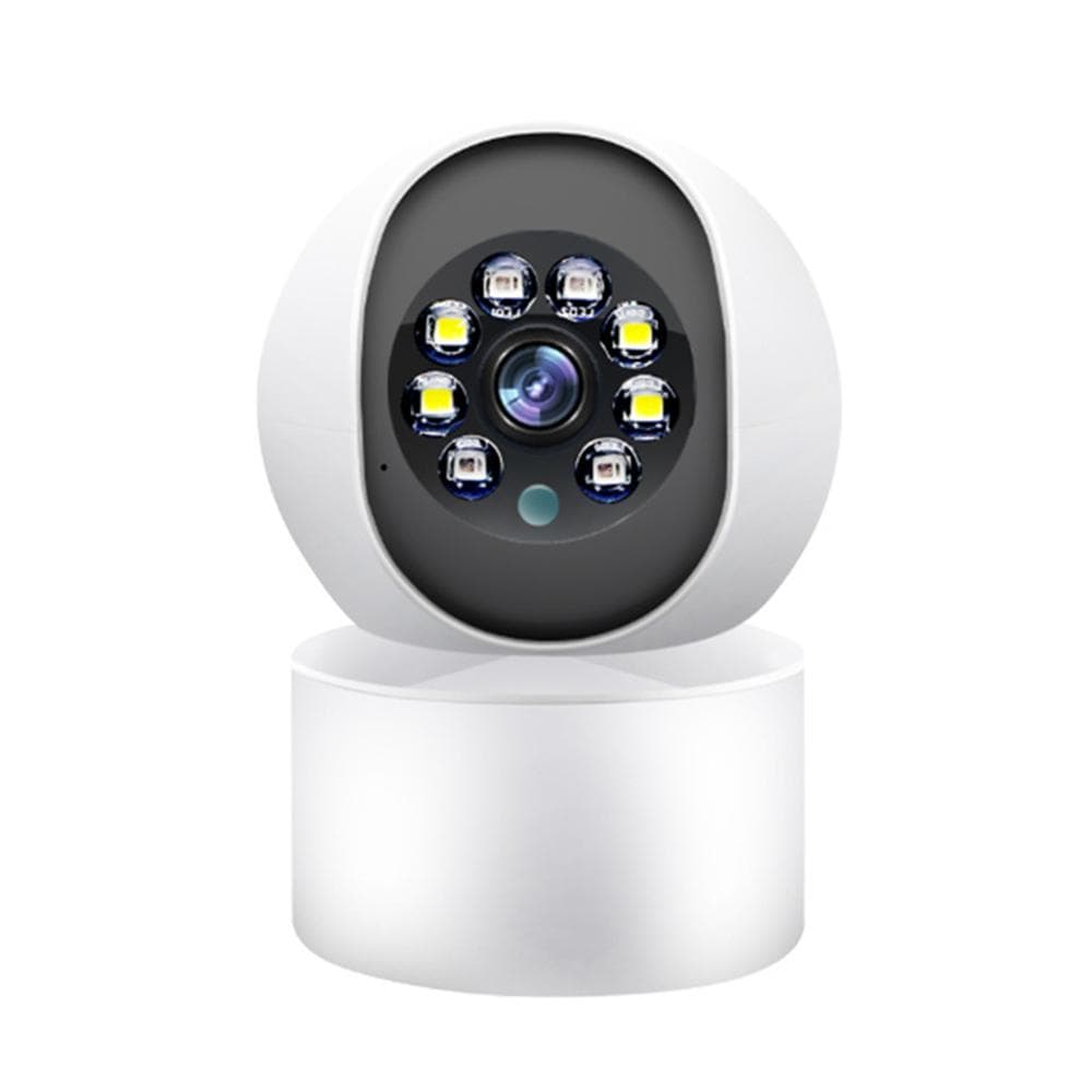 1080P Smart WiFi Camera System Wireless Monitor Camera 350 degrees Rotatable Motion Detection Night Vision white