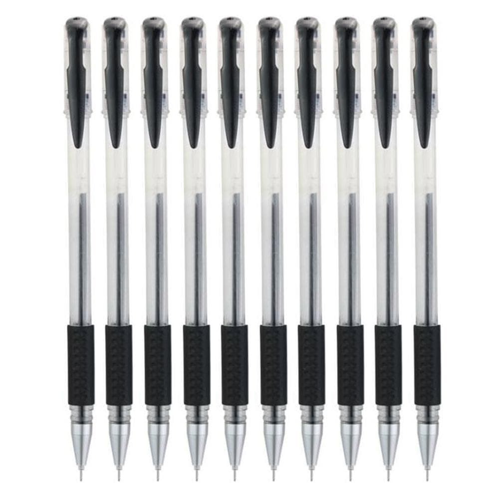 10pc Blue 0.5 Precision Bullets Don't Fade for Long European Standard Gel Pens black
