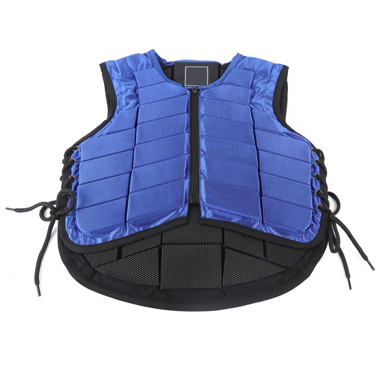 Kids Equestrian Vest Foam Padded Safety Horse Riding Protective Gear Body Protector BlueCL