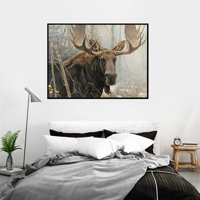 Diamond Painting Forest Elk Crystal Embroidery Cross Stitch Needlework Mosaic Painting 20X30CM