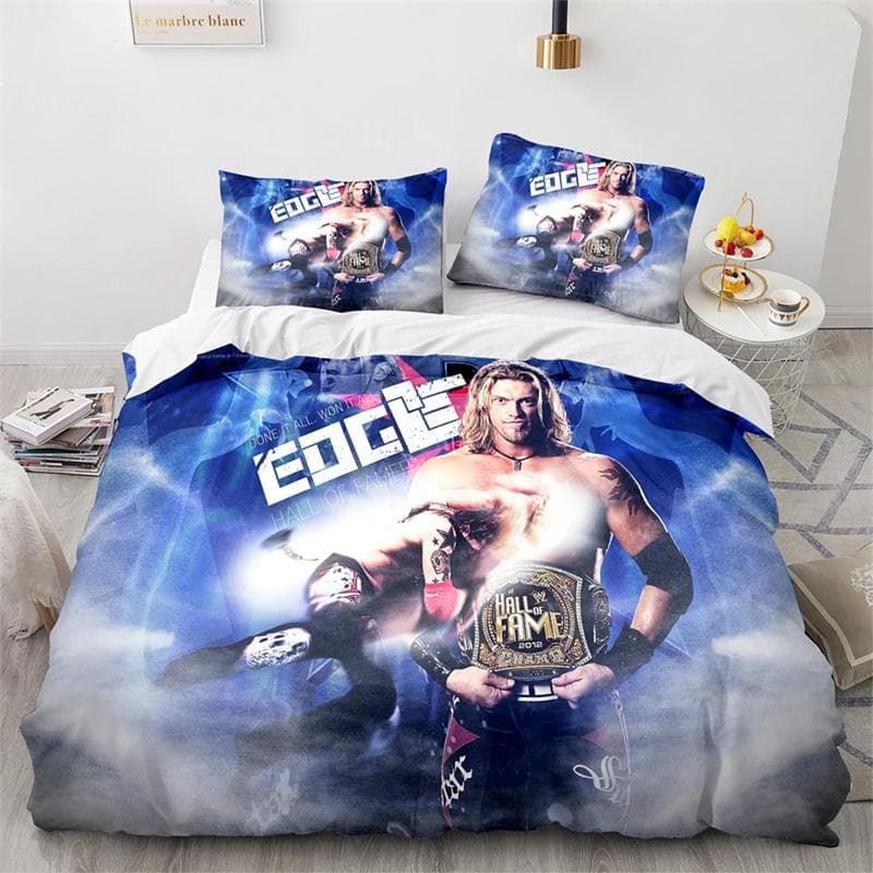 WWE EAW Bedding Set Single Twin Full Queen King Size Wrestling Game Bed Set Aldult Kid Bedroom Duvetcover Sets 3D Print 140x210cm 2pcs