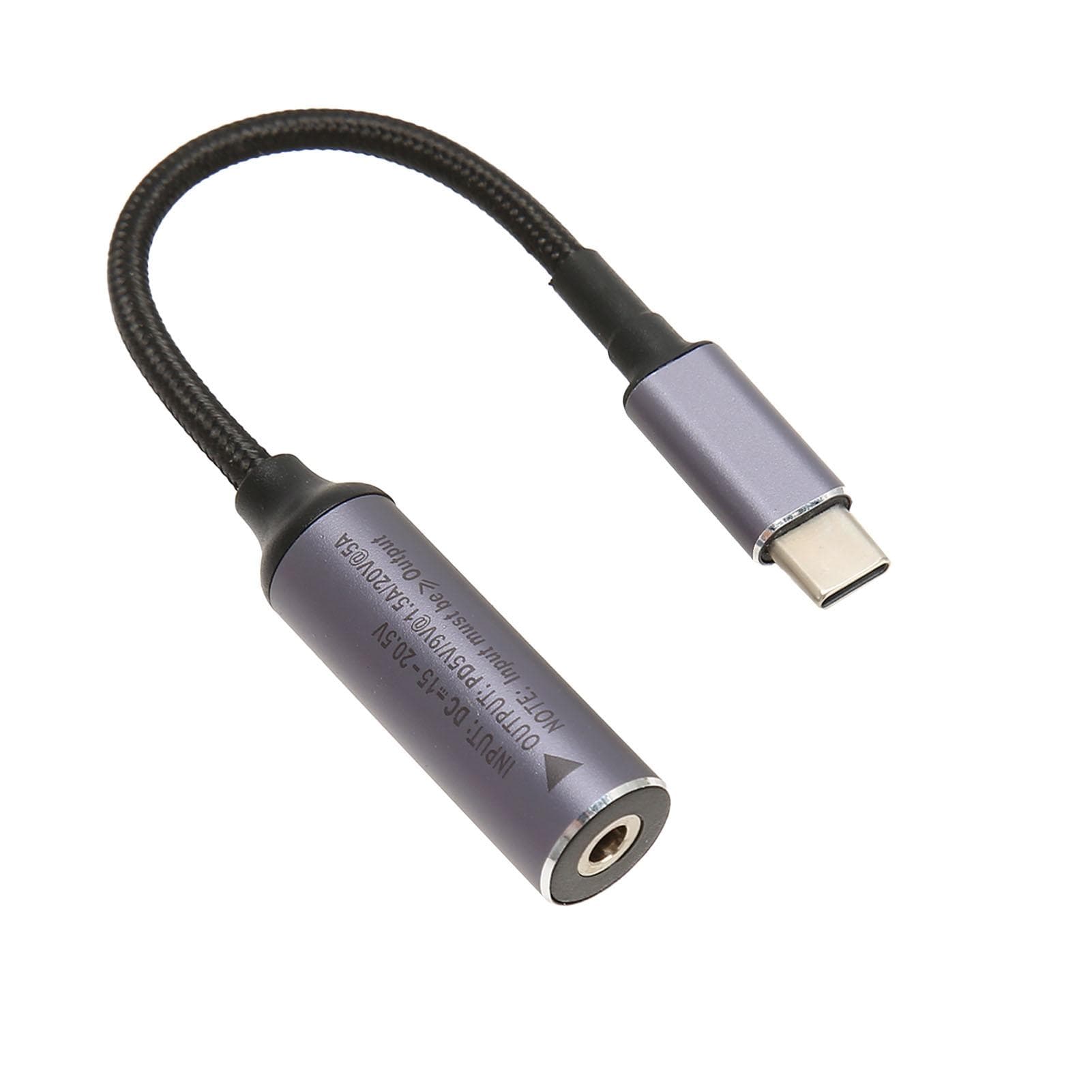 DC 7.4mmx0.6mm Female Input to Type C Male PD Charging Cable 100W DC7406 to Type C Cable with PD