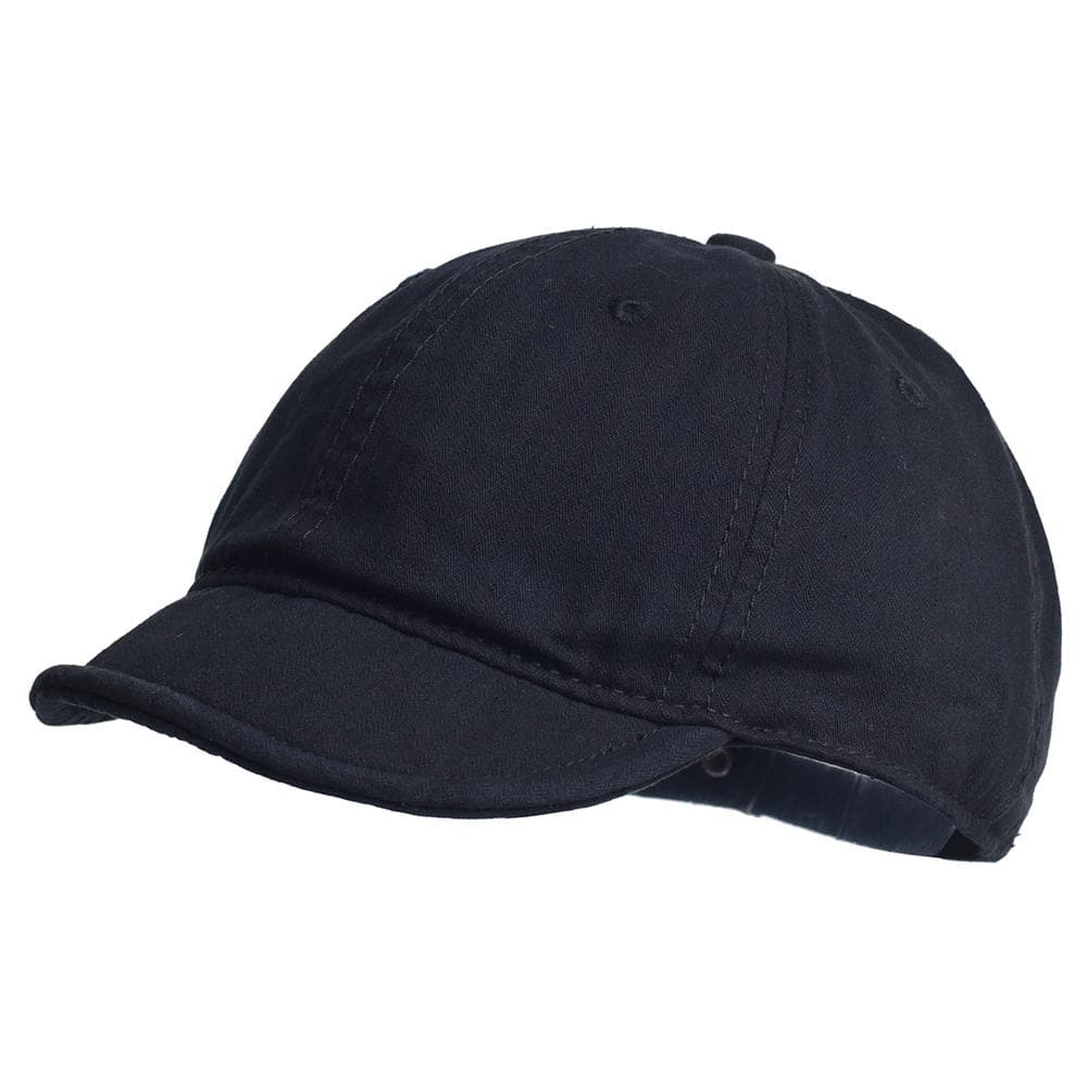 Vintage Short Brim Cotton Baseball Cap Men Women Dad Hat Adjustable Trucker Style Low Profile Caps Adjustable 56-59 cm black