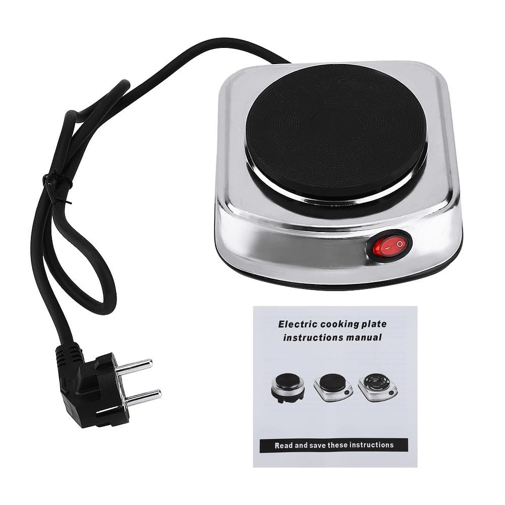 500W Electric Mini Stove Burner Hot Plate Coffee Heater White