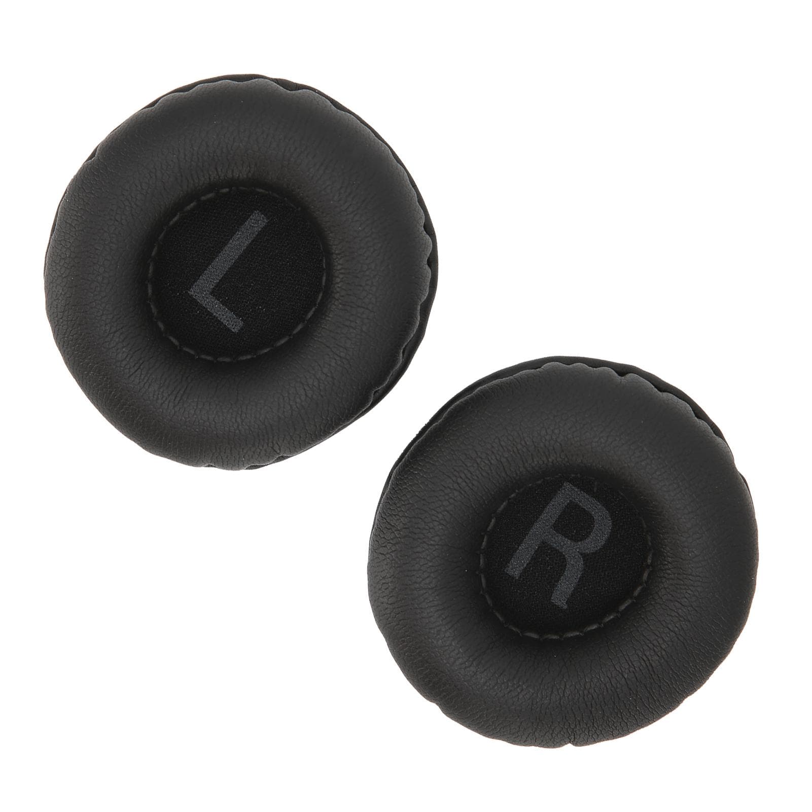 50mm Headphone Cushion Universal Headset Ear Pad Accessories with L R Signs Black