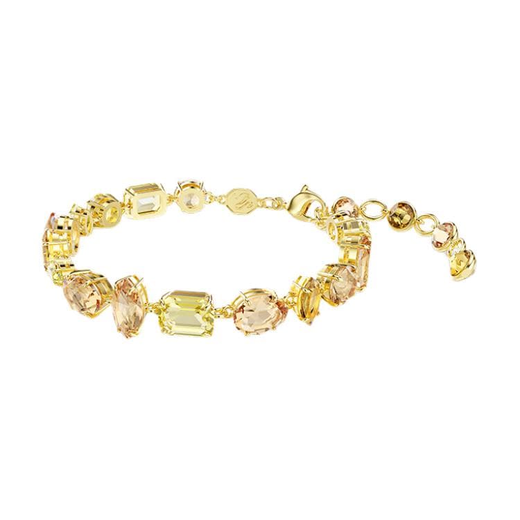 Swarovski Gema Crystal Detail Imitation Crystal Bracelet Unisex Bracelet Yellow 5718072 Box (Random Color)