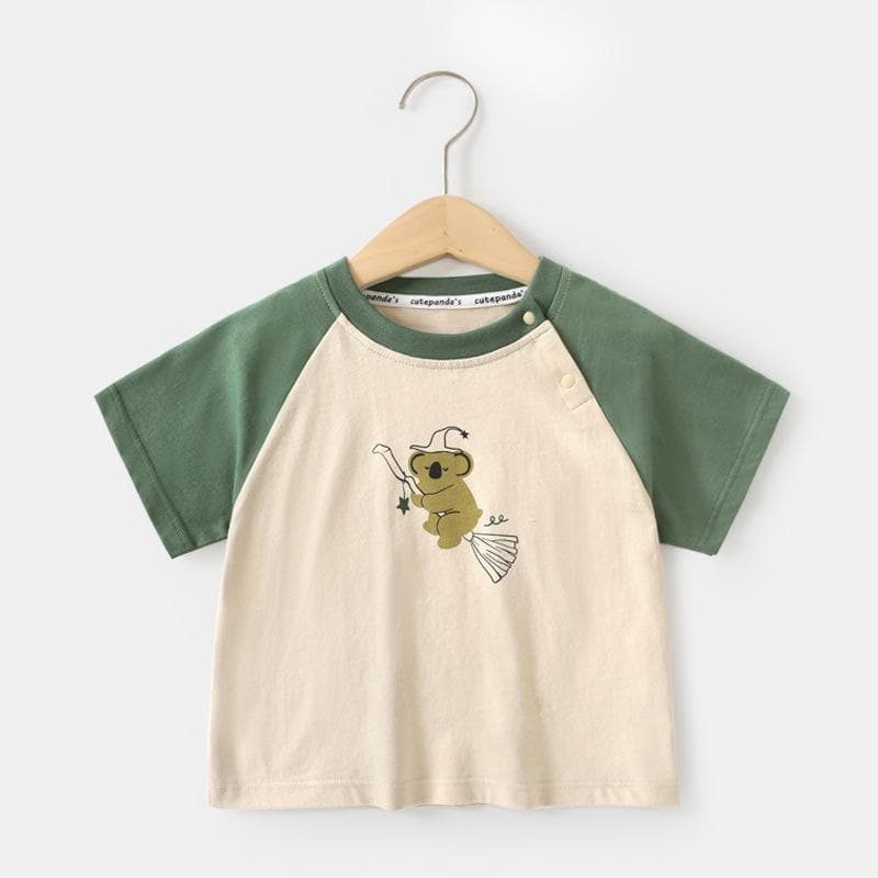 Baby Clothes Casual Short-sleeved T-shirts Summer Clothes Boys Girls Baby Children Children Summer Half-sleeved Tops 120cm