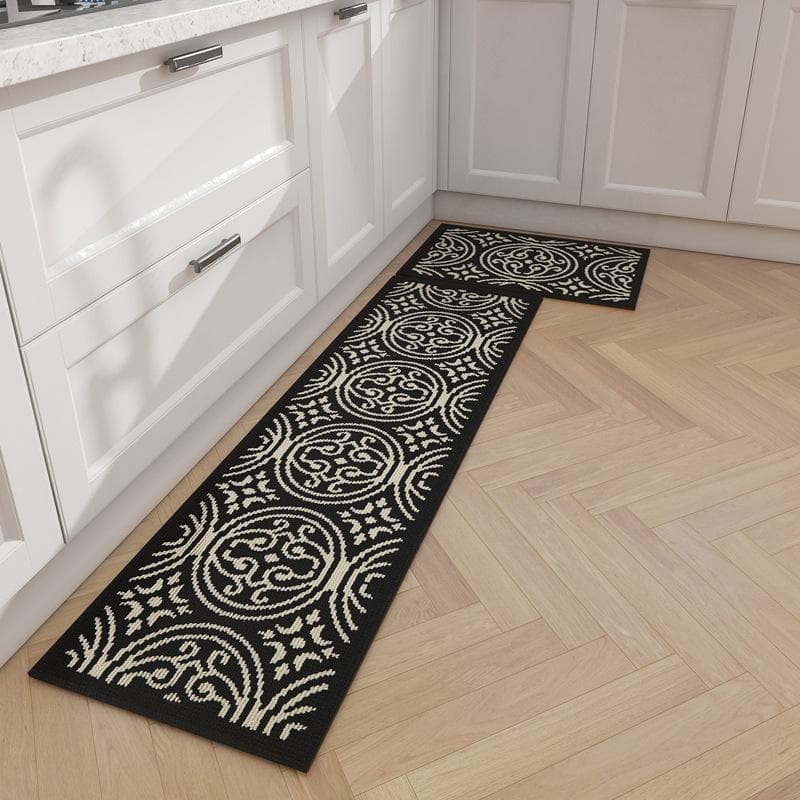 Kitchen Floor Mat Waterproof, Oil-proof Carpet, Washable and Erasable Long Strip Anti-slip, Dirty and Wear-resistant Mat Doormat 45x70cm
