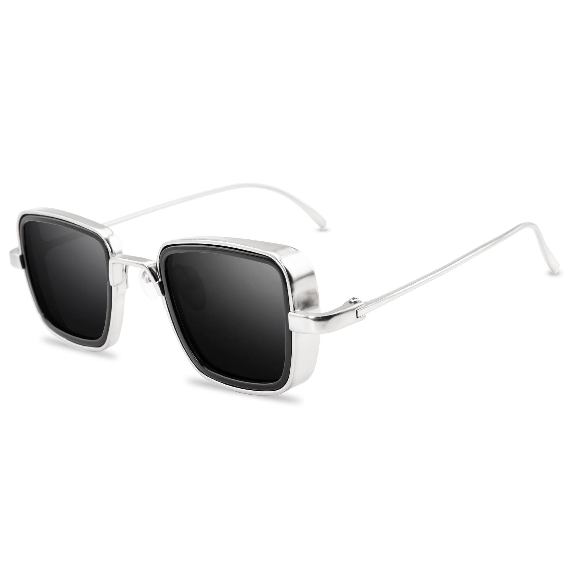 Vintage Steampunk Sunglasses Retro Metal Square Eyewear Trendy Brand Sun Glasses Shades For Men Women