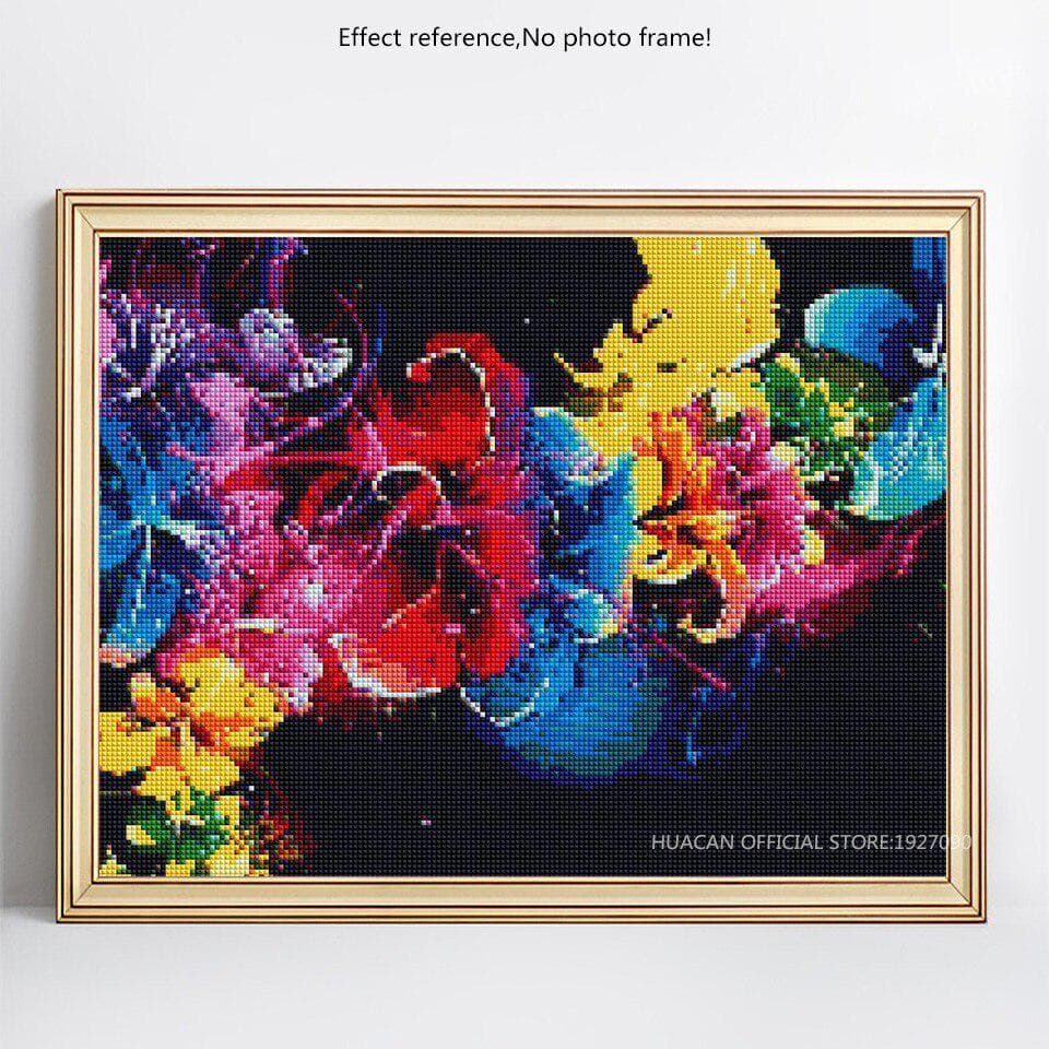5D DIY Diamond Painting Embroidery Flower Diamond Mosaic Cross Stitch Rhinestones 20X30CM