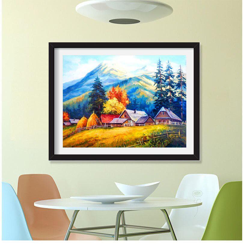 Wonderful Autumn Scenery Full Diamond Painting 5D DIY Bedroom Cross Stitch Mosaic Handmade 20X30CM