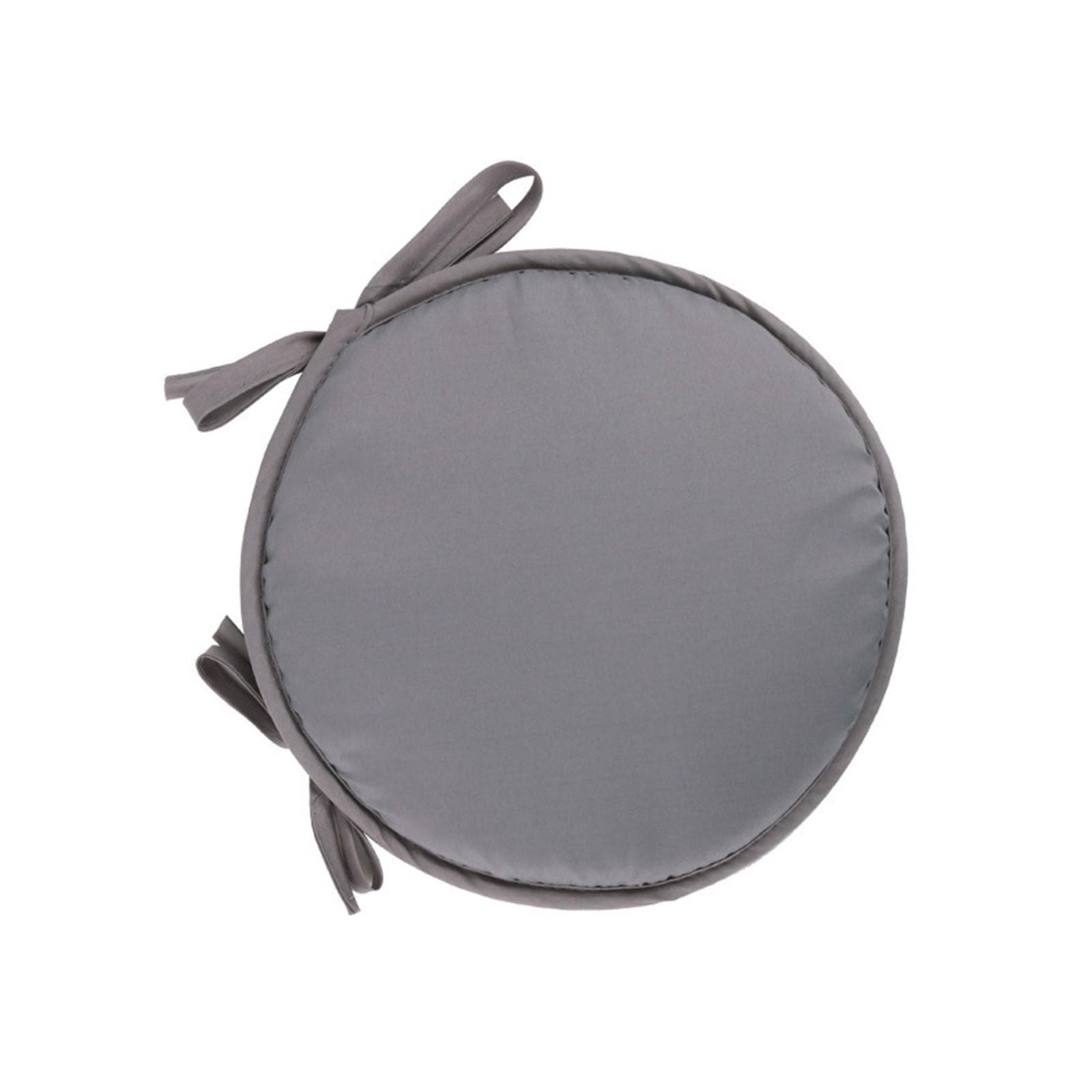 Colorful Indoor/Outdoor Chair Cushion Round Cushion Garden Terrace Mat - Diameter 38 Cm, Garden Furniture Mat, Round Seat Garden Mat One Size light gray