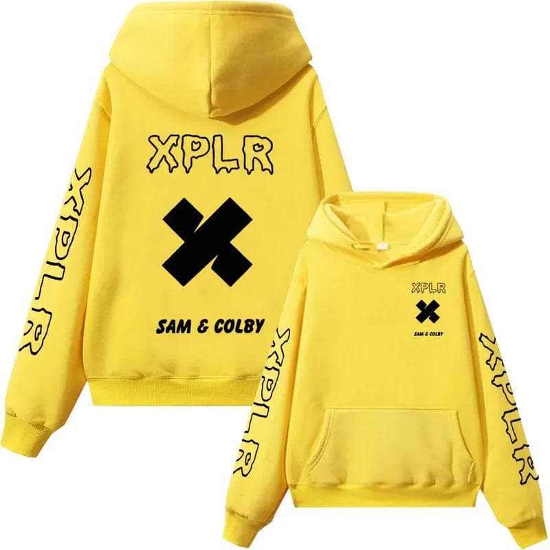 Xplr Hoodie Sam and Colby Chainlink Hoodies L