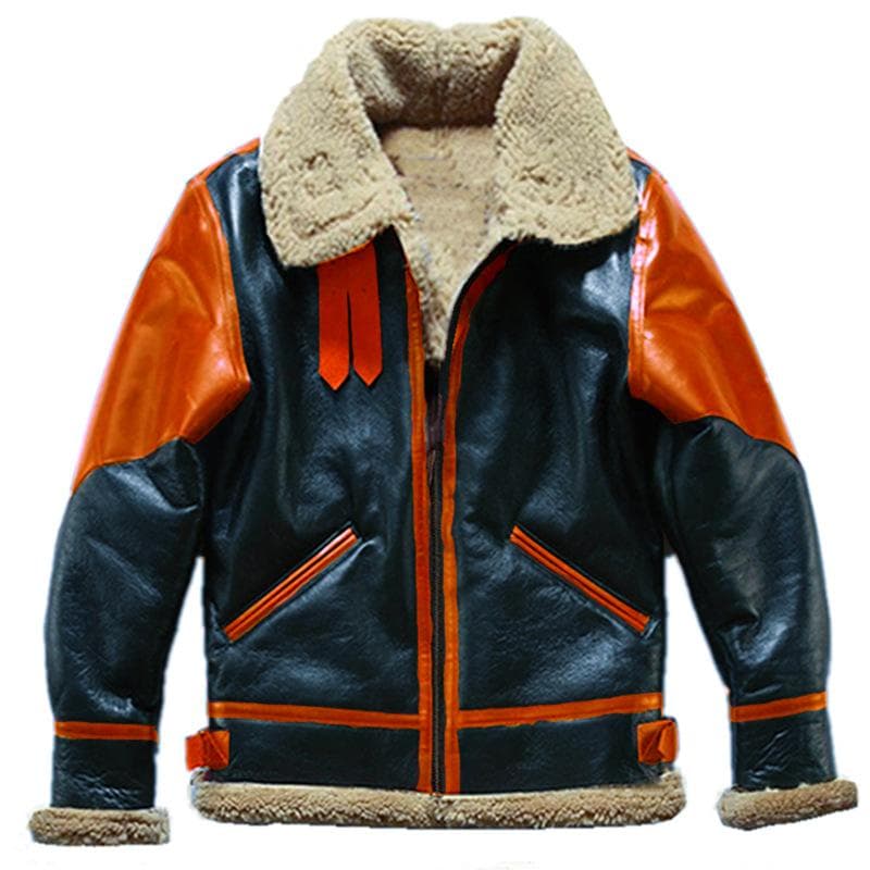 Fur One-piece Thickened Coat Imitation Leather Men's Coat Jacket 5XL