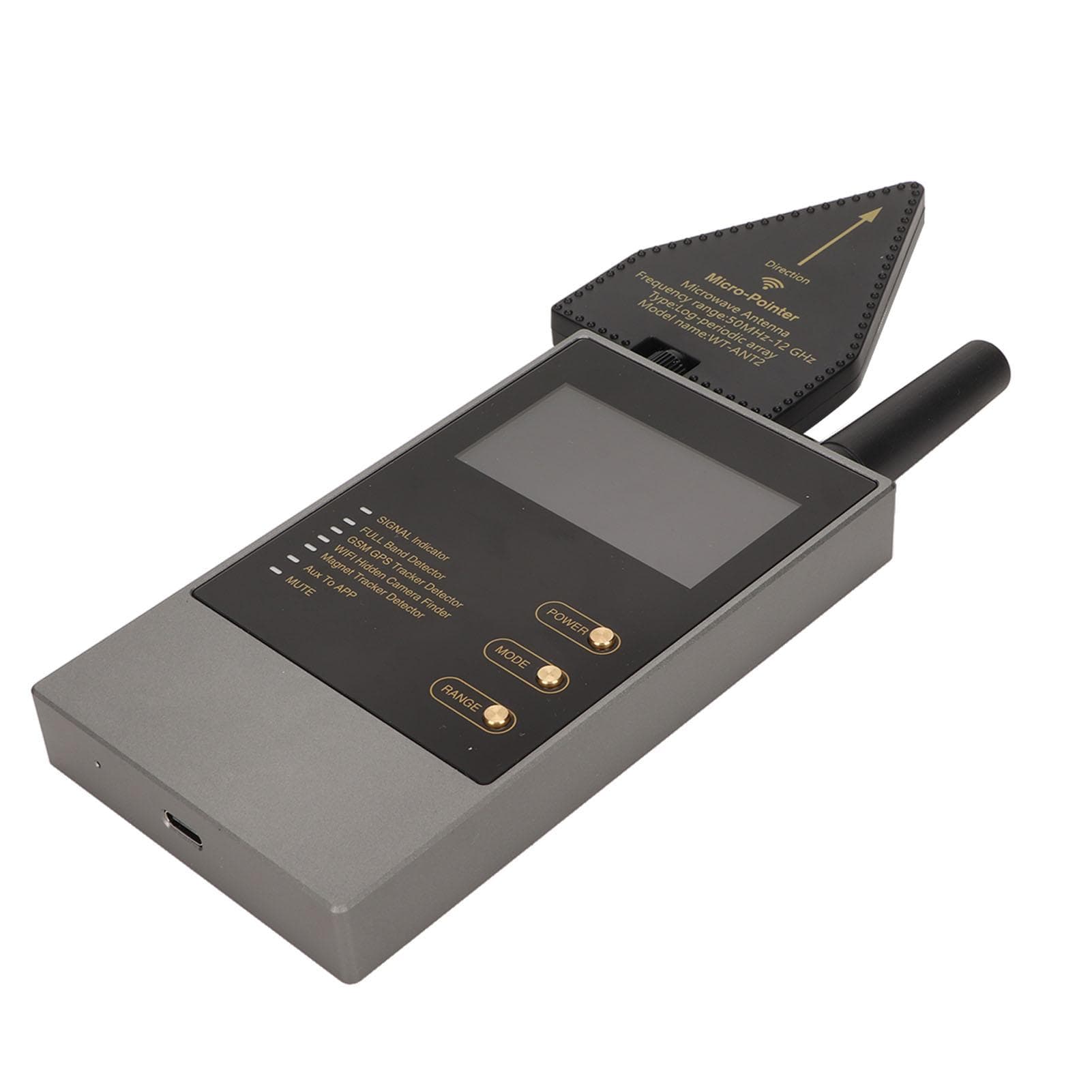 Camera Bug Detector Portable 50MHz‑8GHz High Sensitivity Wireless Signal Detector for Hidden Camera