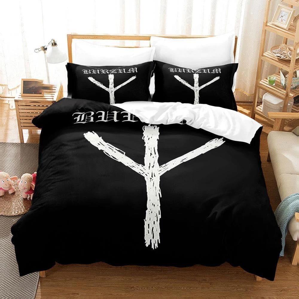 3D Printed Hip Hop Burzum Bedding Set Boys Girls Twin Queen Size Duvet Cover Pillowcase Bed Kids Adult Home Textileextile 70x133cm 2pcs