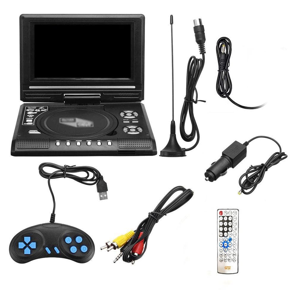 7.8 Inch 16:9 Widescreen 270 degrees  Rotatable LCD Screen Home Car TV DVD Player Portable VCD Compact Disc US Plug multicolour
