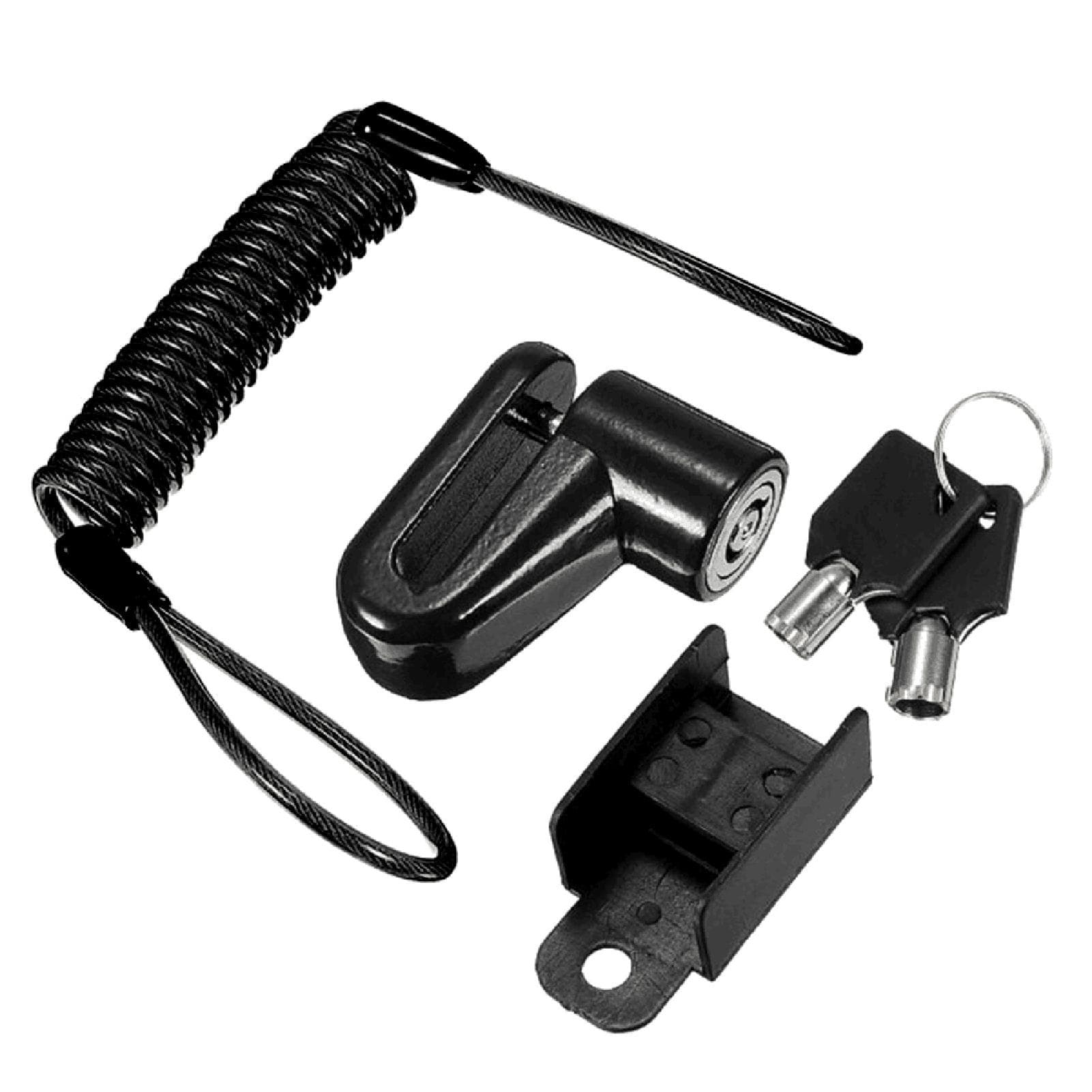 Antitheft Steel Wire Lock Disc Brakes Wheel Locker Replacement for Xiaomi Mijia M365 Electric black
