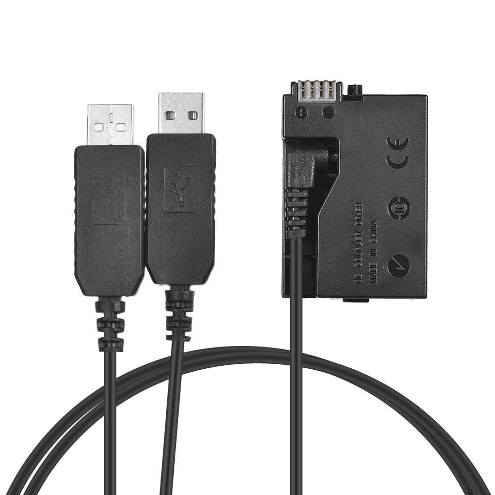 LP-E8 DC Coupler USB Power Adapter Dummy Battery Camera Charger Kit for Canon Rebel T3i T2i