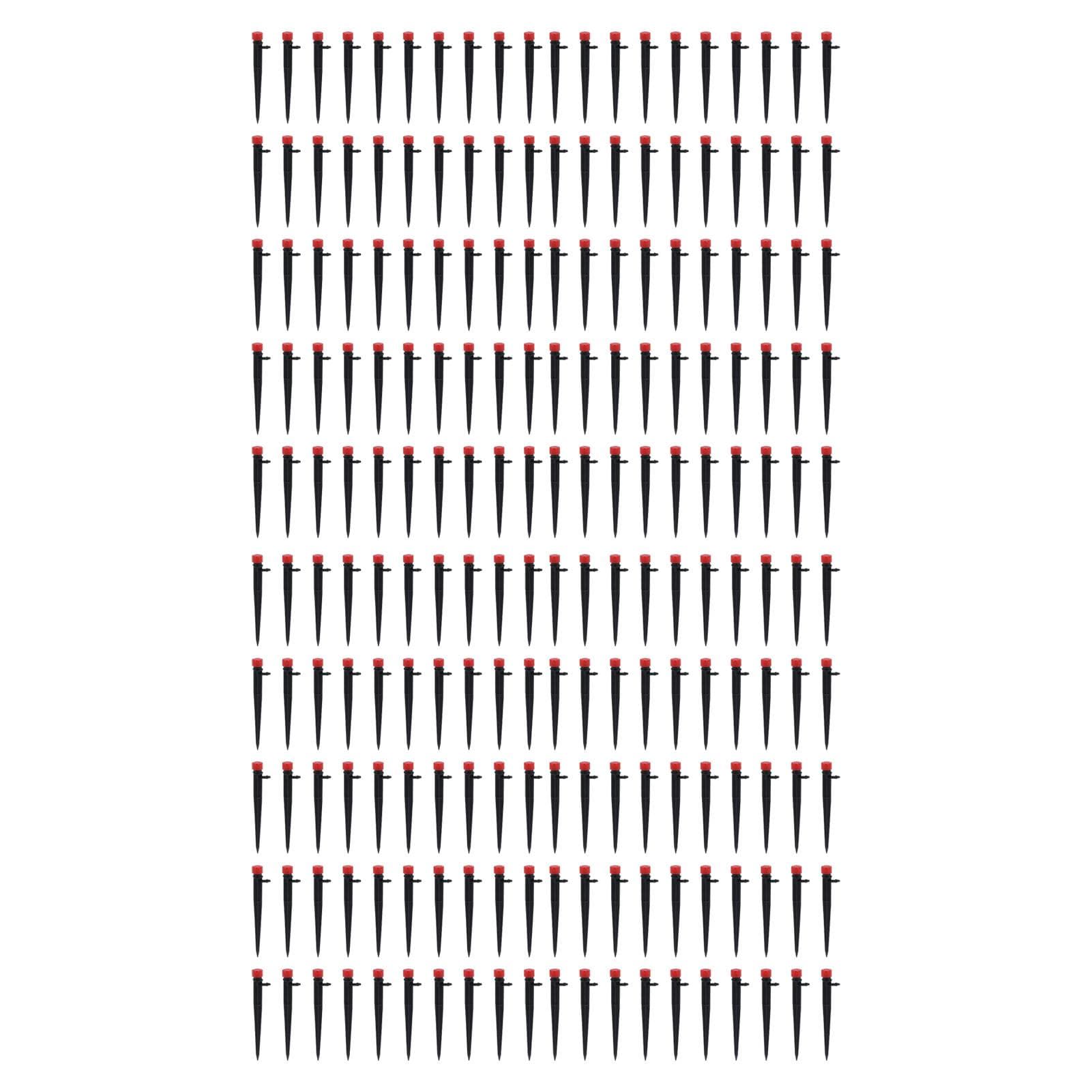 200PCS 360 Degree 8?Hole Adjustable Irrigation Dripper Water Flow Drip Irrigation System for 4/7