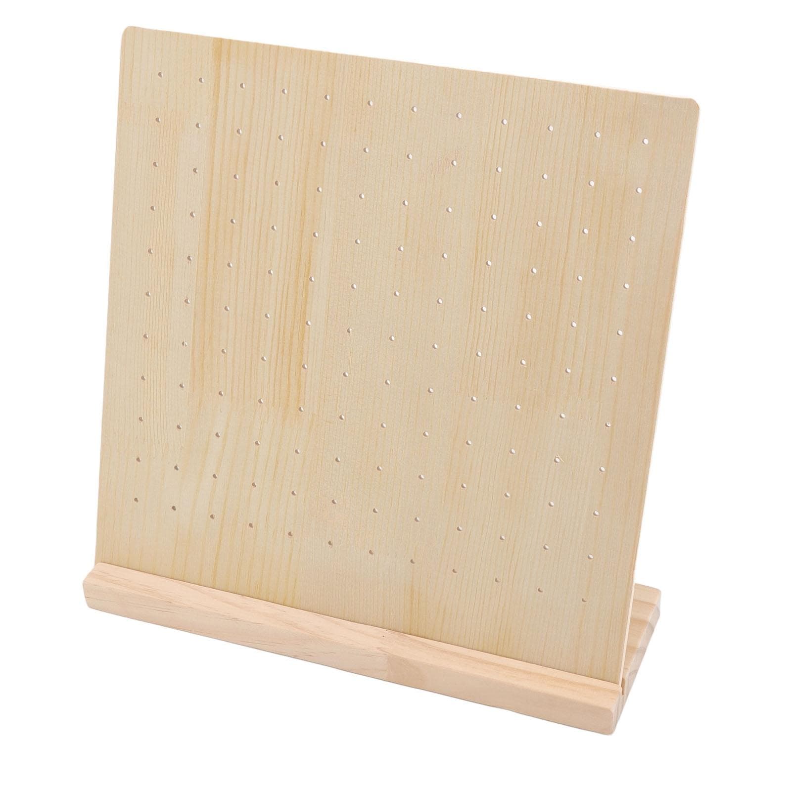 Earring Stud Display Pegboard Large Capacity Durable Wood Jewelry Display Earring Display Board for