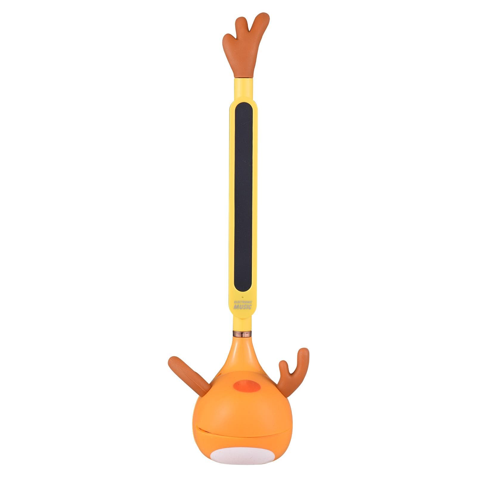 Electronic Erhu Adorable Mini Guitar Erhu Cute Cartoon Shape Music Synthesizer Kids Early orange
